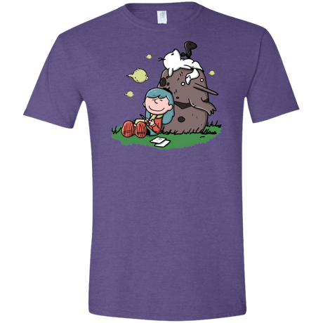 T-Shirts Heather Purple / S Hilda Brown Men's Semi-Fitted Softstyle