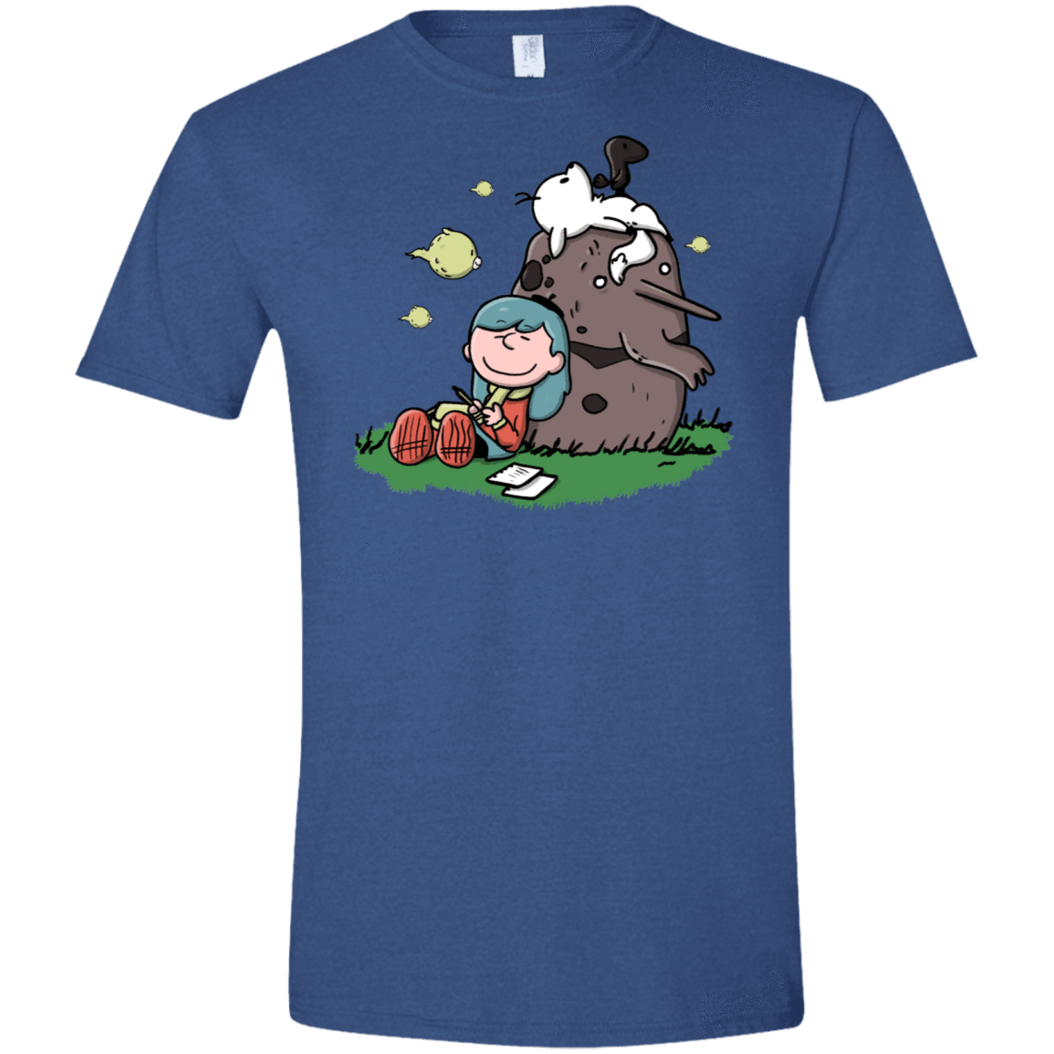 T-Shirts Heather Royal / X-Small Hilda Brown Men's Semi-Fitted Softstyle