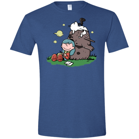 T-Shirts Heather Royal / X-Small Hilda Brown Men's Semi-Fitted Softstyle