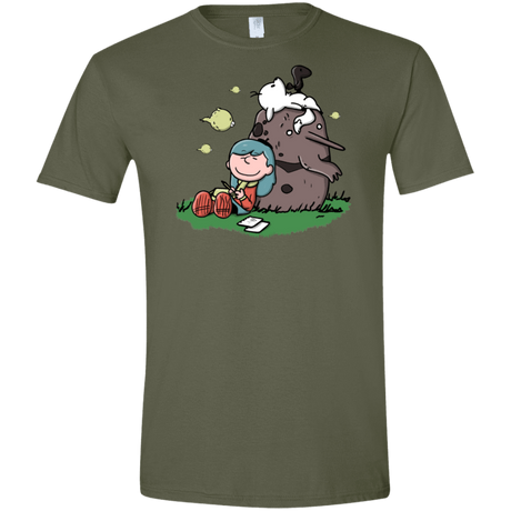 T-Shirts Military Green / S Hilda Brown Men's Semi-Fitted Softstyle