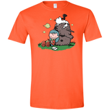 T-Shirts Orange / S Hilda Brown Men's Semi-Fitted Softstyle