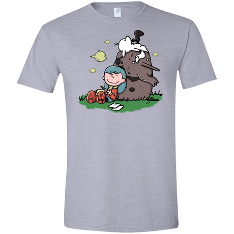 T-Shirts Sport Grey / X-Small Hilda Brown Men's Semi-Fitted Softstyle