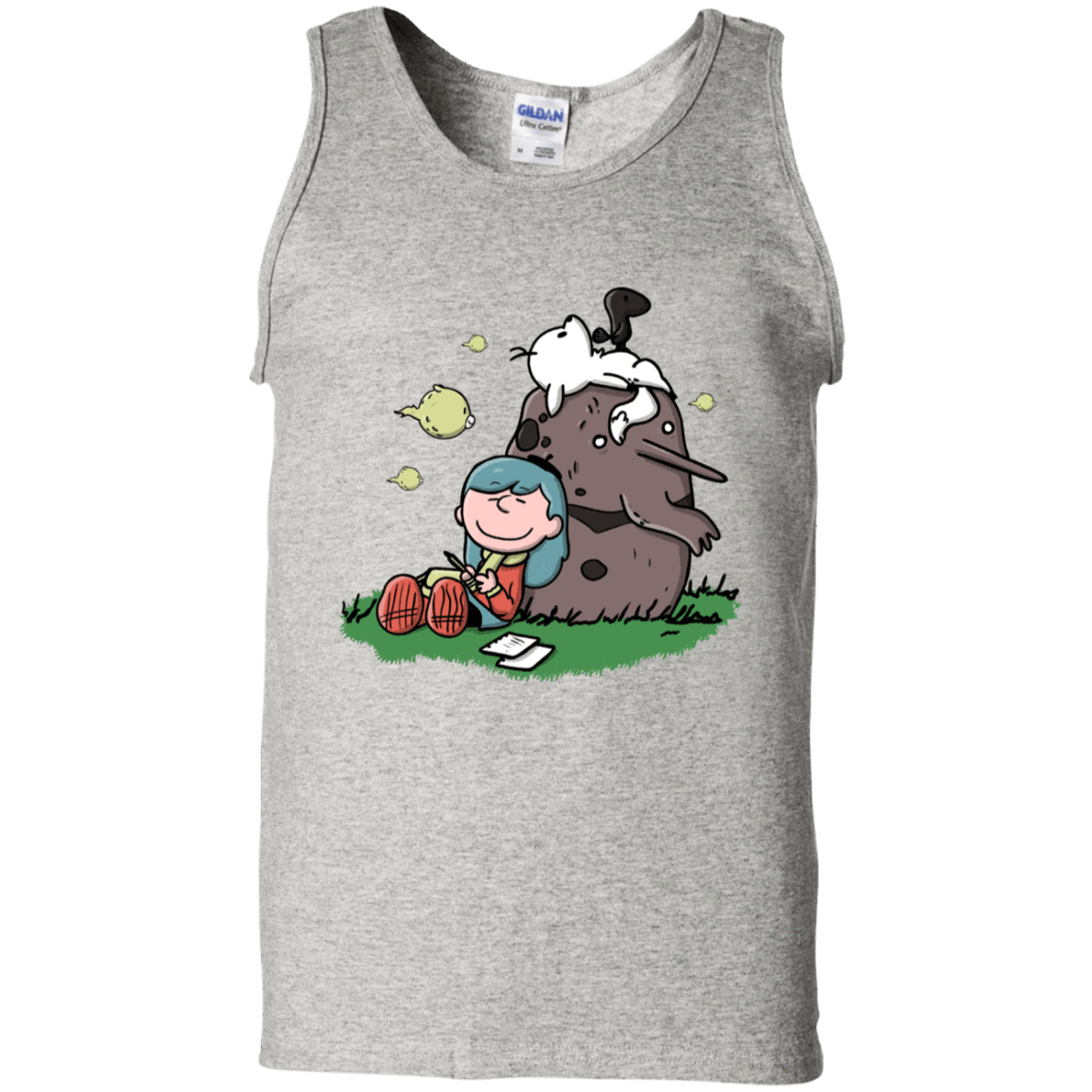 T-Shirts Ash / S Hilda Brown Men's Tank Top