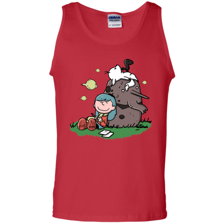 T-Shirts Red / S Hilda Brown Men's Tank Top