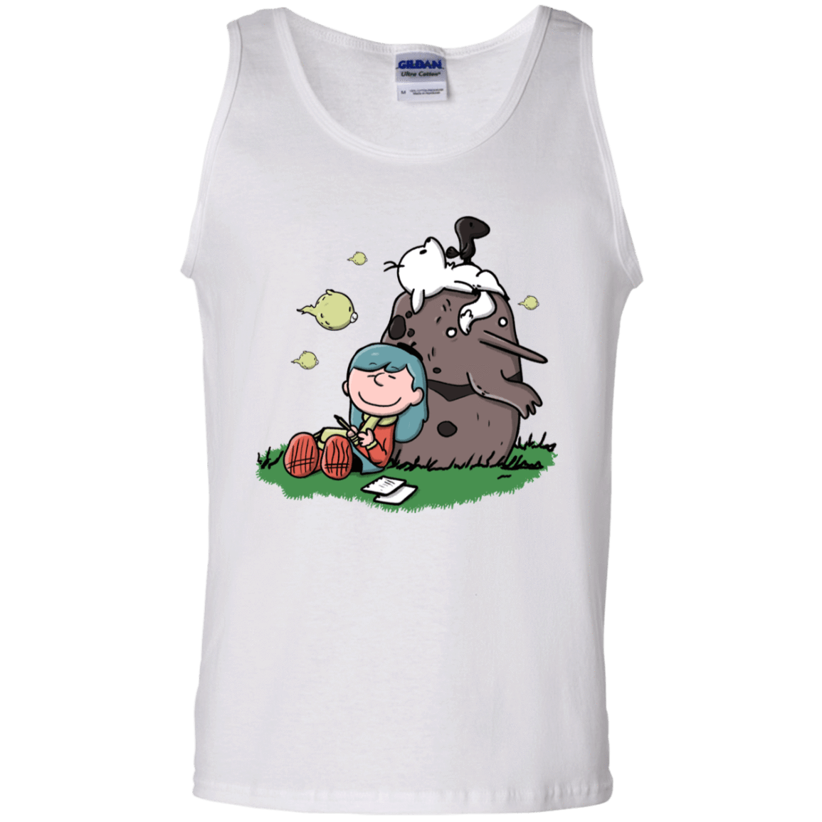 T-Shirts White / S Hilda Brown Men's Tank Top