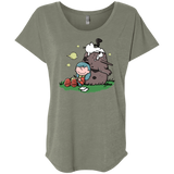 T-Shirts Venetian Grey / X-Small Hilda Brown Triblend Dolman Sleeve