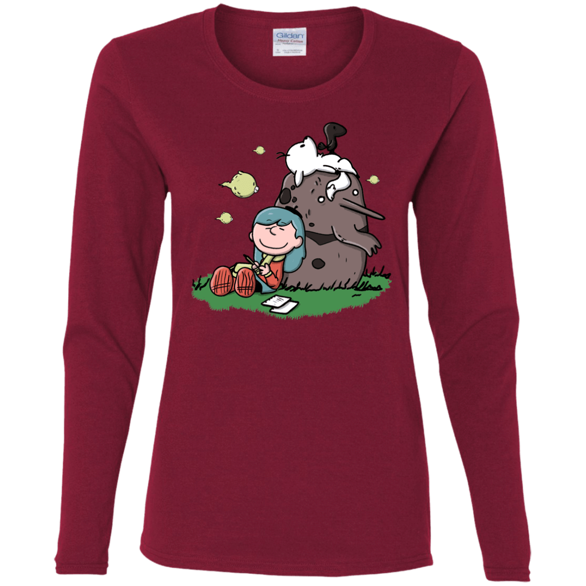 T-Shirts Cardinal / S Hilda Brown Women's Long Sleeve T-Shirt