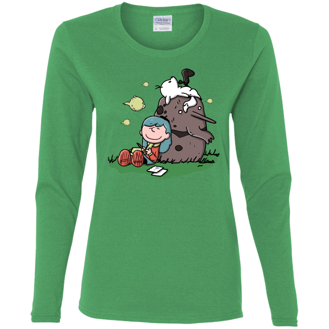 T-Shirts Irish Green / S Hilda Brown Women's Long Sleeve T-Shirt