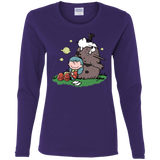 T-Shirts Purple / S Hilda Brown Women's Long Sleeve T-Shirt