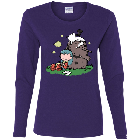 T-Shirts Purple / S Hilda Brown Women's Long Sleeve T-Shirt