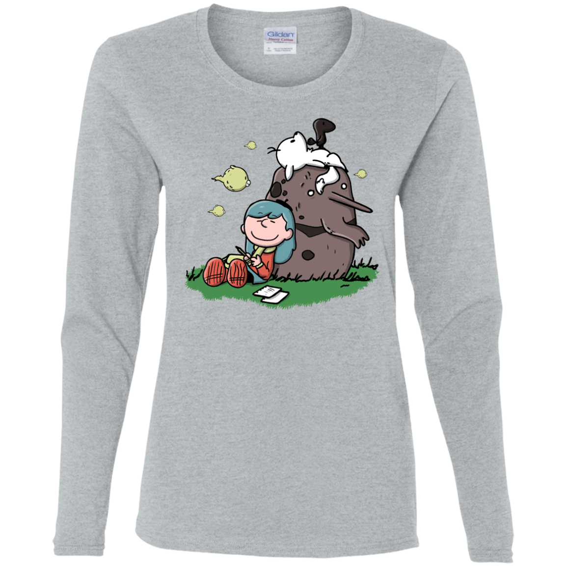 T-Shirts Sport Grey / S Hilda Brown Women's Long Sleeve T-Shirt