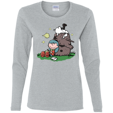 T-Shirts Sport Grey / S Hilda Brown Women's Long Sleeve T-Shirt