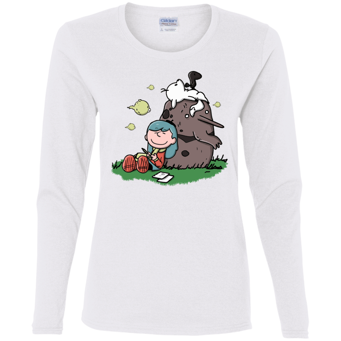 T-Shirts White / S Hilda Brown Women's Long Sleeve T-Shirt