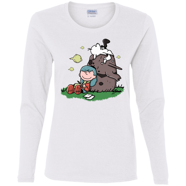 T-Shirts White / S Hilda Brown Women's Long Sleeve T-Shirt