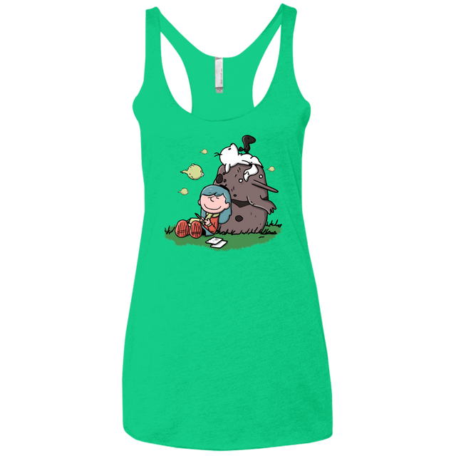 T-Shirts Envy / X-Small Hilda Brown Women's Triblend Racerback Tank