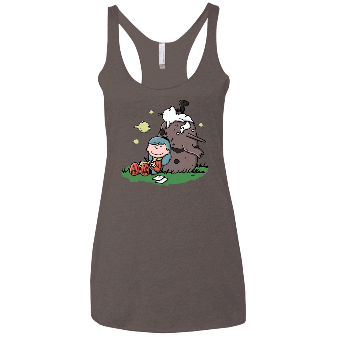 T-Shirts Macchiato / X-Small Hilda Brown Women's Triblend Racerback Tank