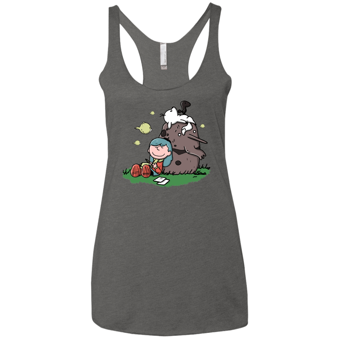 T-Shirts Premium Heather / X-Small Hilda Brown Women's Triblend Racerback Tank