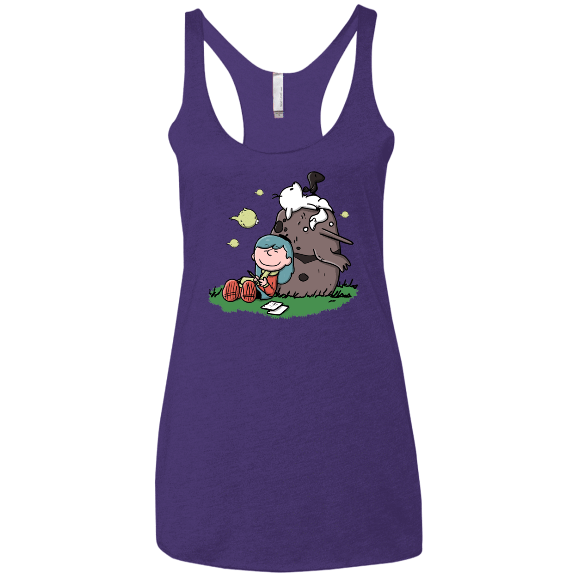 T-Shirts Purple Rush / X-Small Hilda Brown Women's Triblend Racerback Tank