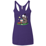 T-Shirts Purple Rush / X-Small Hilda Brown Women's Triblend Racerback Tank