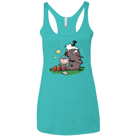 T-Shirts Tahiti Blue / X-Small Hilda Brown Women's Triblend Racerback Tank