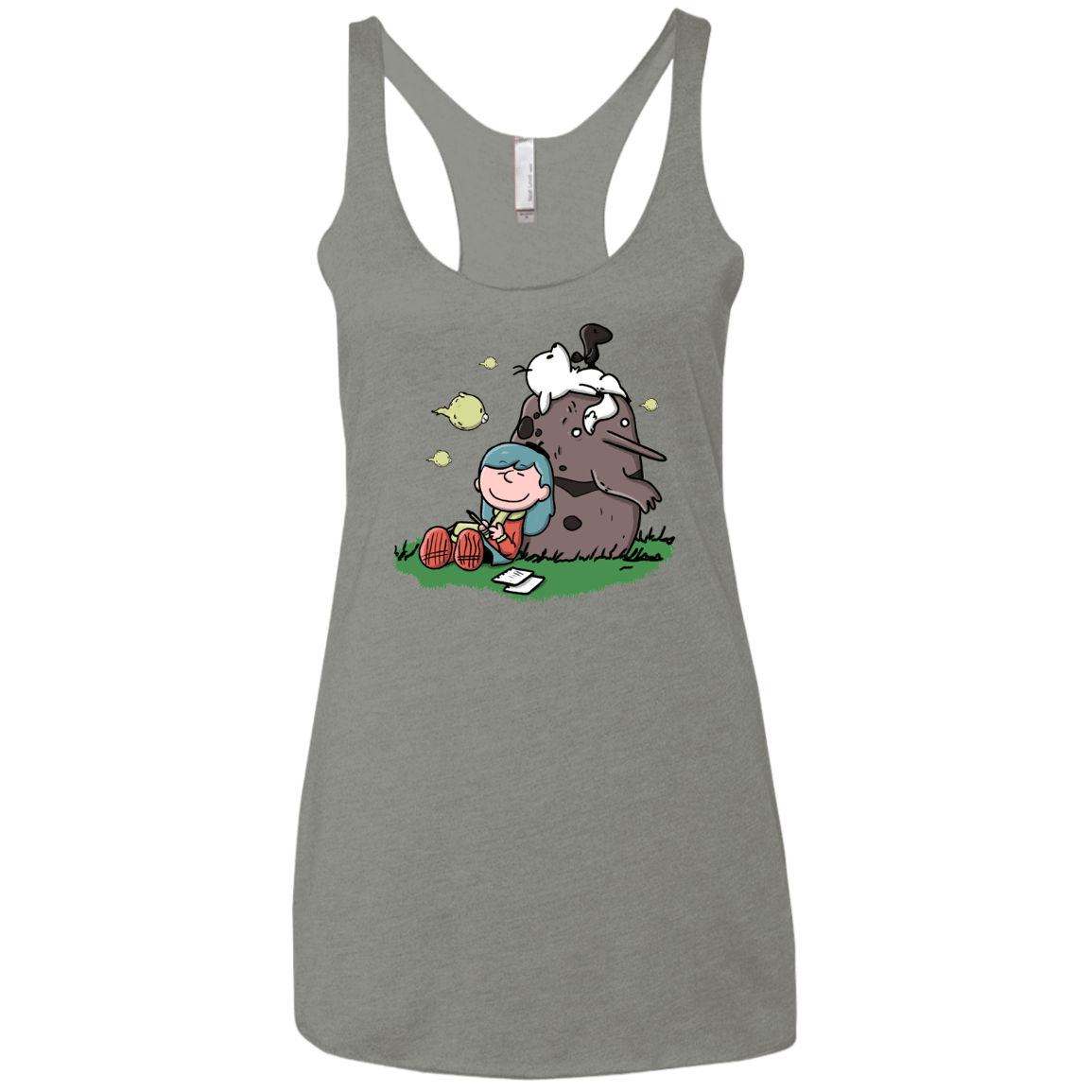 T-Shirts Venetian Grey / X-Small Hilda Brown Women's Triblend Racerback Tank