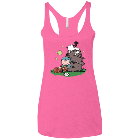 T-Shirts Vintage Pink / X-Small Hilda Brown Women's Triblend Racerback Tank