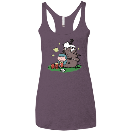 T-Shirts Vintage Purple / X-Small Hilda Brown Women's Triblend Racerback Tank