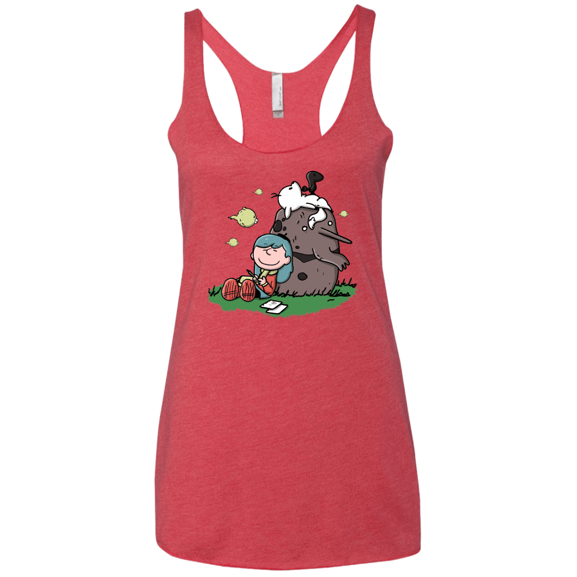 T-Shirts Vintage Red / X-Small Hilda Brown Women's Triblend Racerback Tank