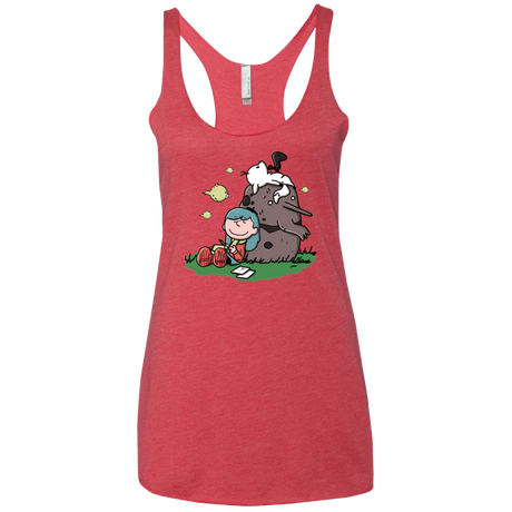 T-Shirts Vintage Red / X-Small Hilda Brown Women's Triblend Racerback Tank