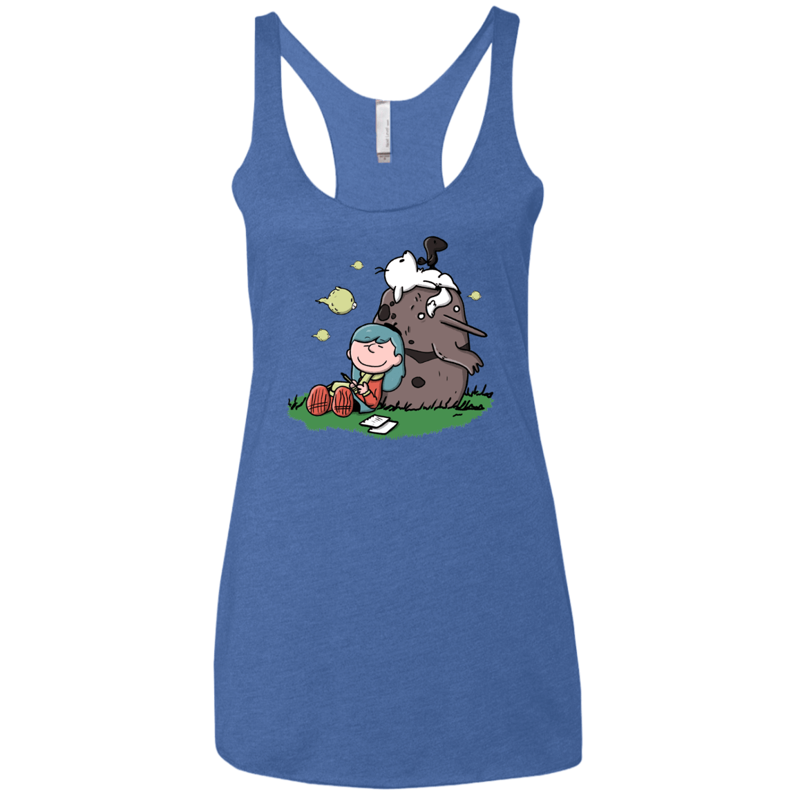 T-Shirts Vintage Royal / X-Small Hilda Brown Women's Triblend Racerback Tank