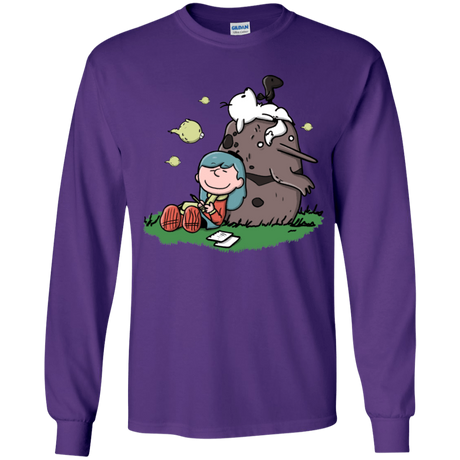 T-Shirts Purple / YS Hilda Brown Youth Long Sleeve T-Shirt