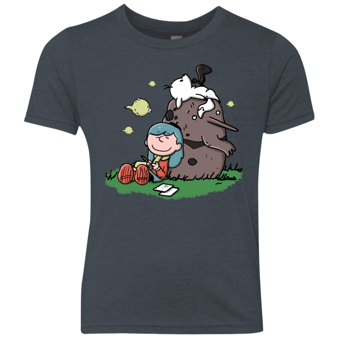 T-Shirts Vintage Navy / YXS Hilda Brown Youth Triblend T-Shirt