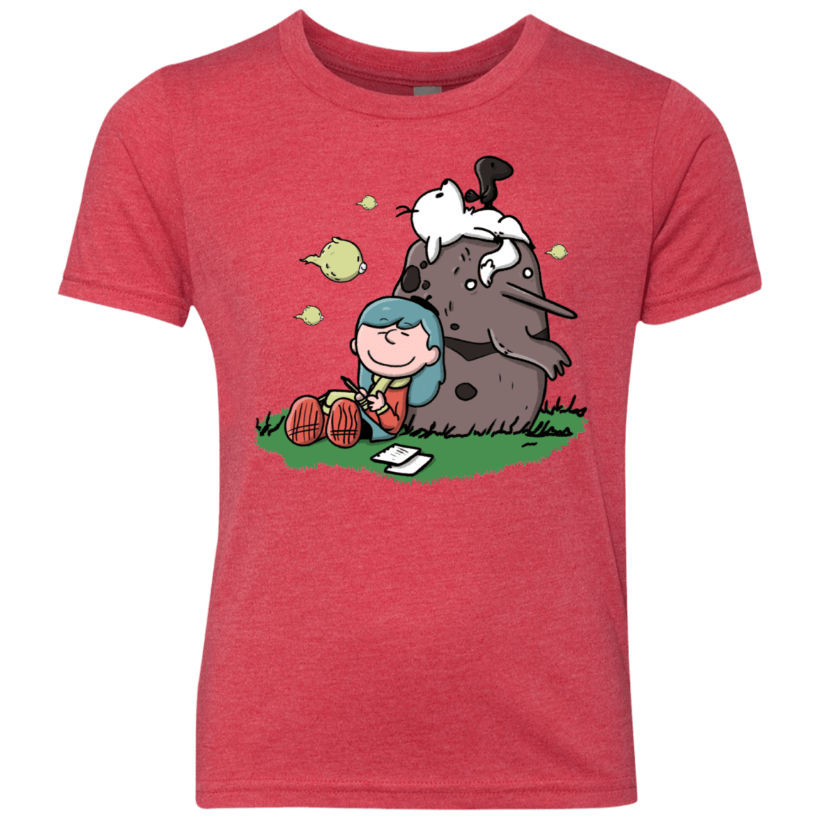 T-Shirts Vintage Red / YXS Hilda Brown Youth Triblend T-Shirt