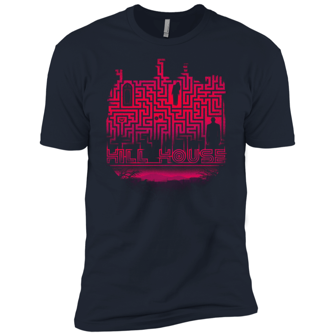 T-Shirts Midnight Navy / YXS Hill House Silhouette Boys Premium T-Shirt