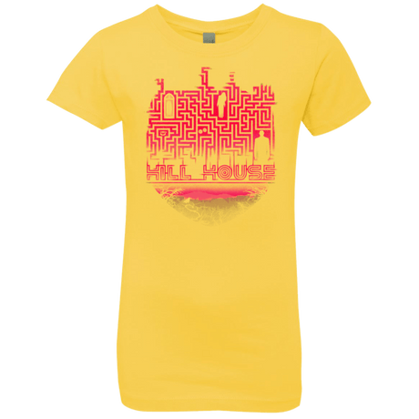 T-Shirts Vibrant Yellow / YXS Hill House Silhouette Girls Premium T-Shirt