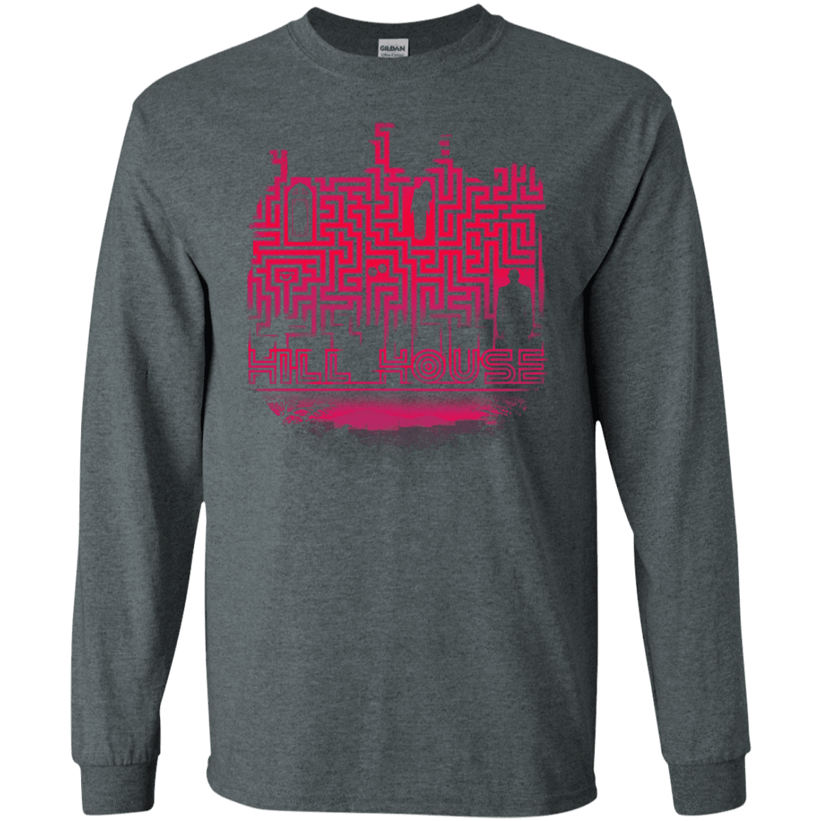 T-Shirts Dark Heather / S Hill House Silhouette Men's Long Sleeve T-Shirt