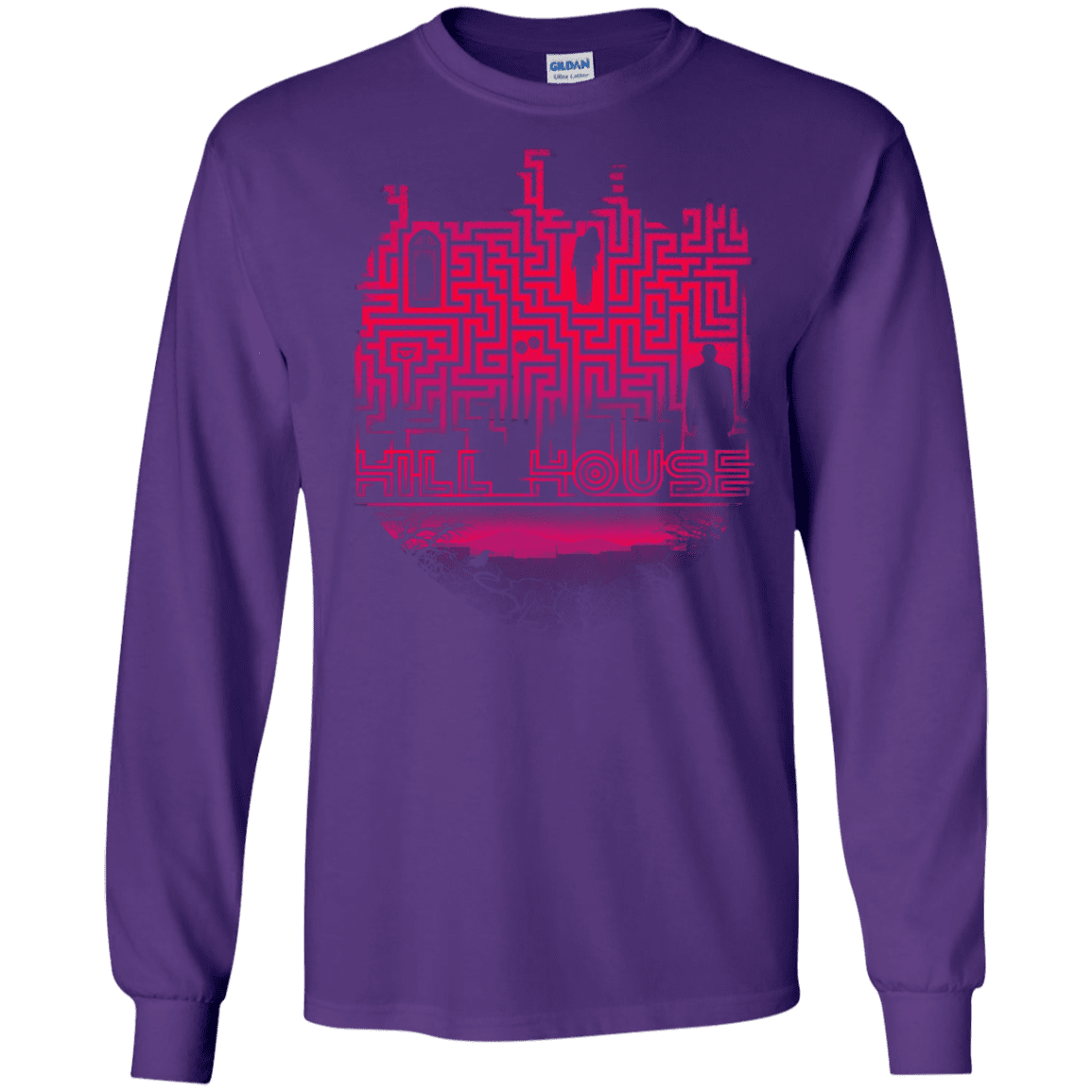 T-Shirts Purple / S Hill House Silhouette Men's Long Sleeve T-Shirt