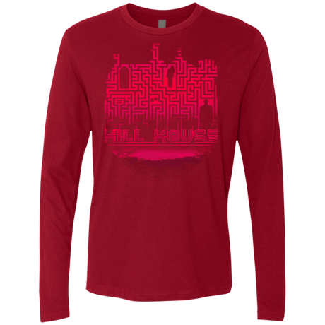 T-Shirts Cardinal / S Hill House Silhouette Men's Premium Long Sleeve