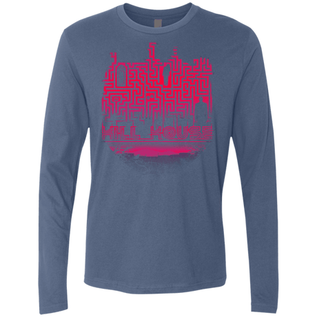 T-Shirts Indigo / S Hill House Silhouette Men's Premium Long Sleeve