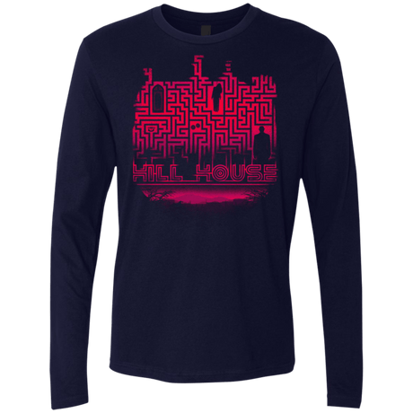 T-Shirts Midnight Navy / S Hill House Silhouette Men's Premium Long Sleeve