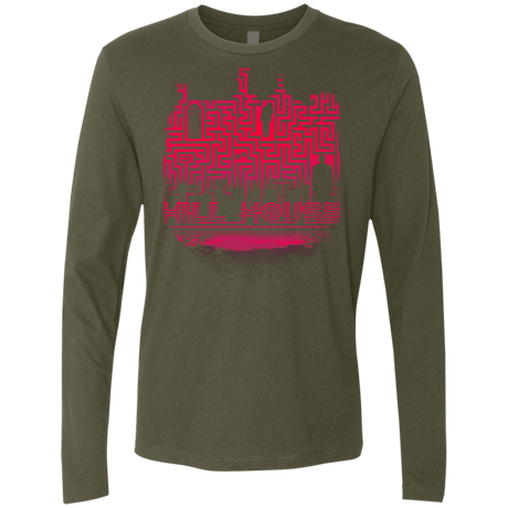 T-Shirts Military Green / S Hill House Silhouette Men's Premium Long Sleeve