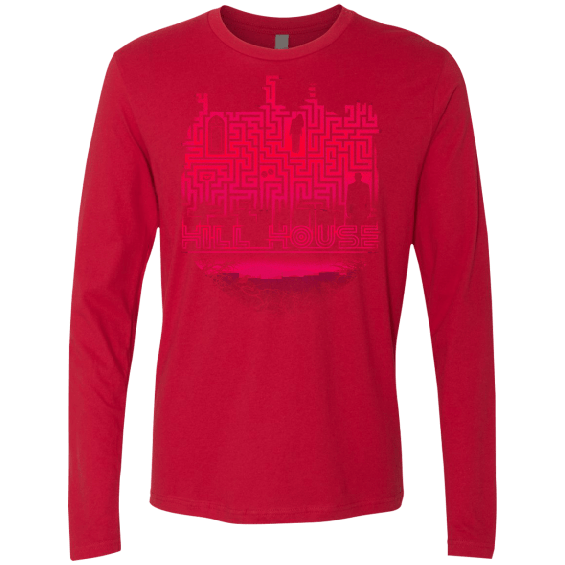 T-Shirts Red / S Hill House Silhouette Men's Premium Long Sleeve