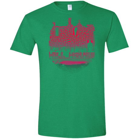 T-Shirts Heather Irish Green / S Hill House Silhouette Men's Semi-Fitted Softstyle