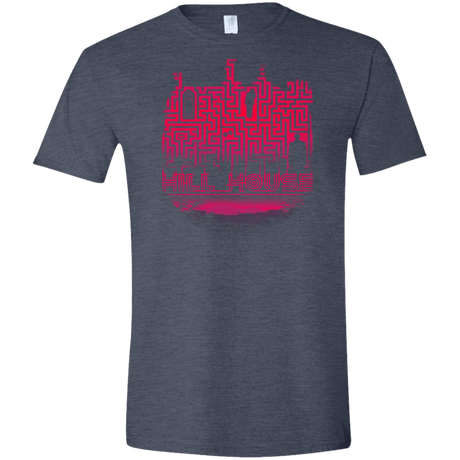 T-Shirts Heather Navy / S Hill House Silhouette Men's Semi-Fitted Softstyle