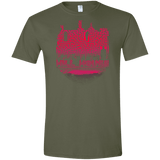 T-Shirts Military Green / S Hill House Silhouette Men's Semi-Fitted Softstyle