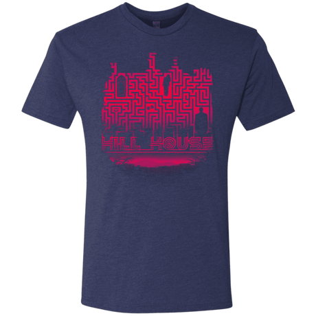 T-Shirts Vintage Navy / S Hill House Silhouette Men's Triblend T-Shirt
