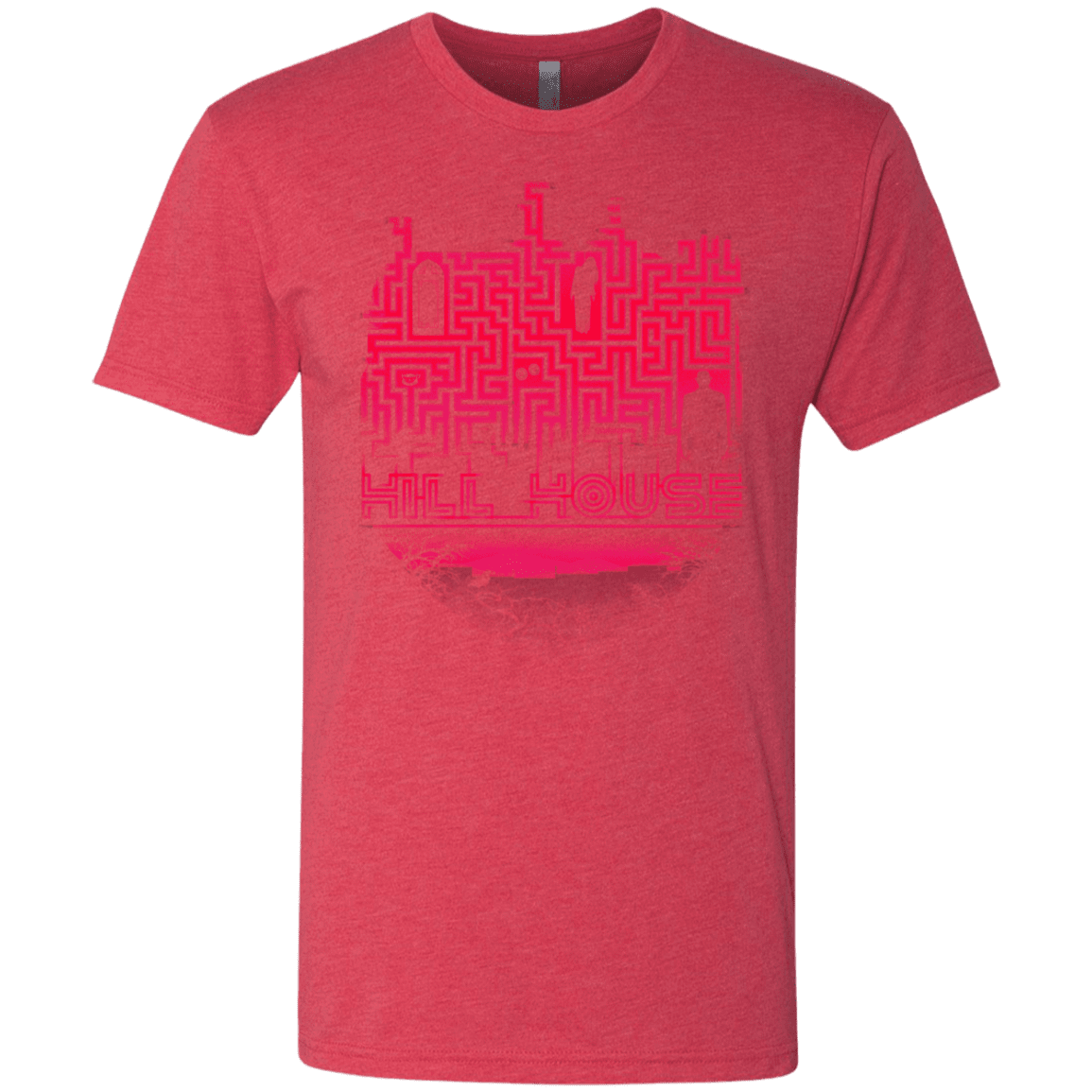 T-Shirts Vintage Red / S Hill House Silhouette Men's Triblend T-Shirt