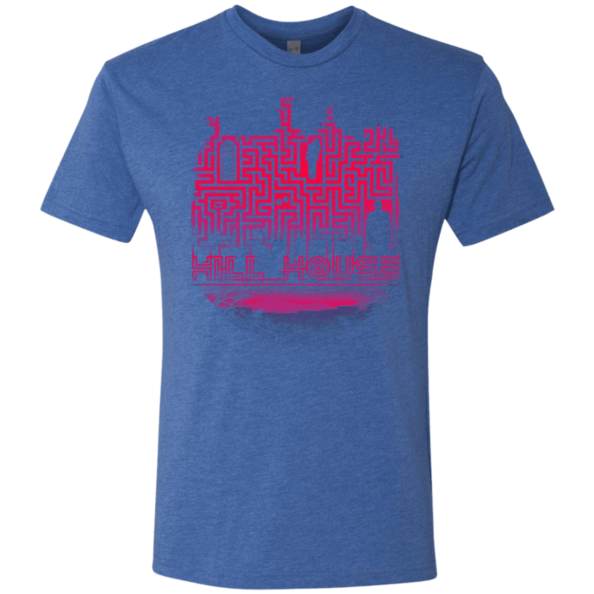 T-Shirts Vintage Royal / S Hill House Silhouette Men's Triblend T-Shirt