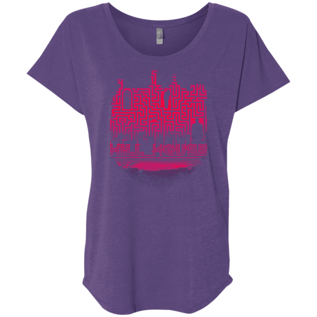 T-Shirts Purple Rush / X-Small Hill House Silhouette Triblend Dolman Sleeve