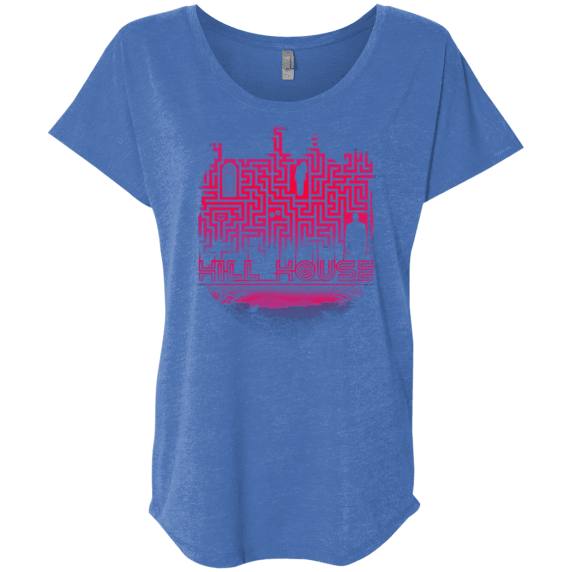 T-Shirts Vintage Royal / X-Small Hill House Silhouette Triblend Dolman Sleeve